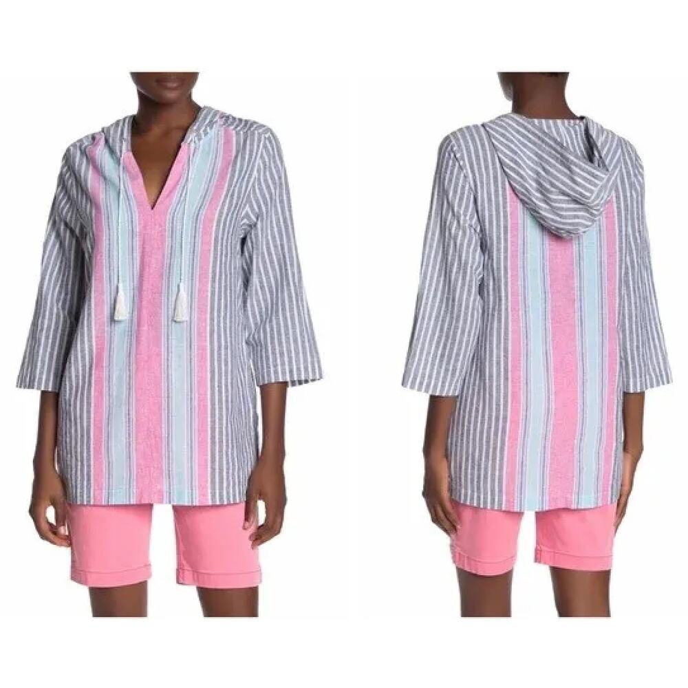 Tommy Bahama Passion Baja Linen Blend Hoodie - M